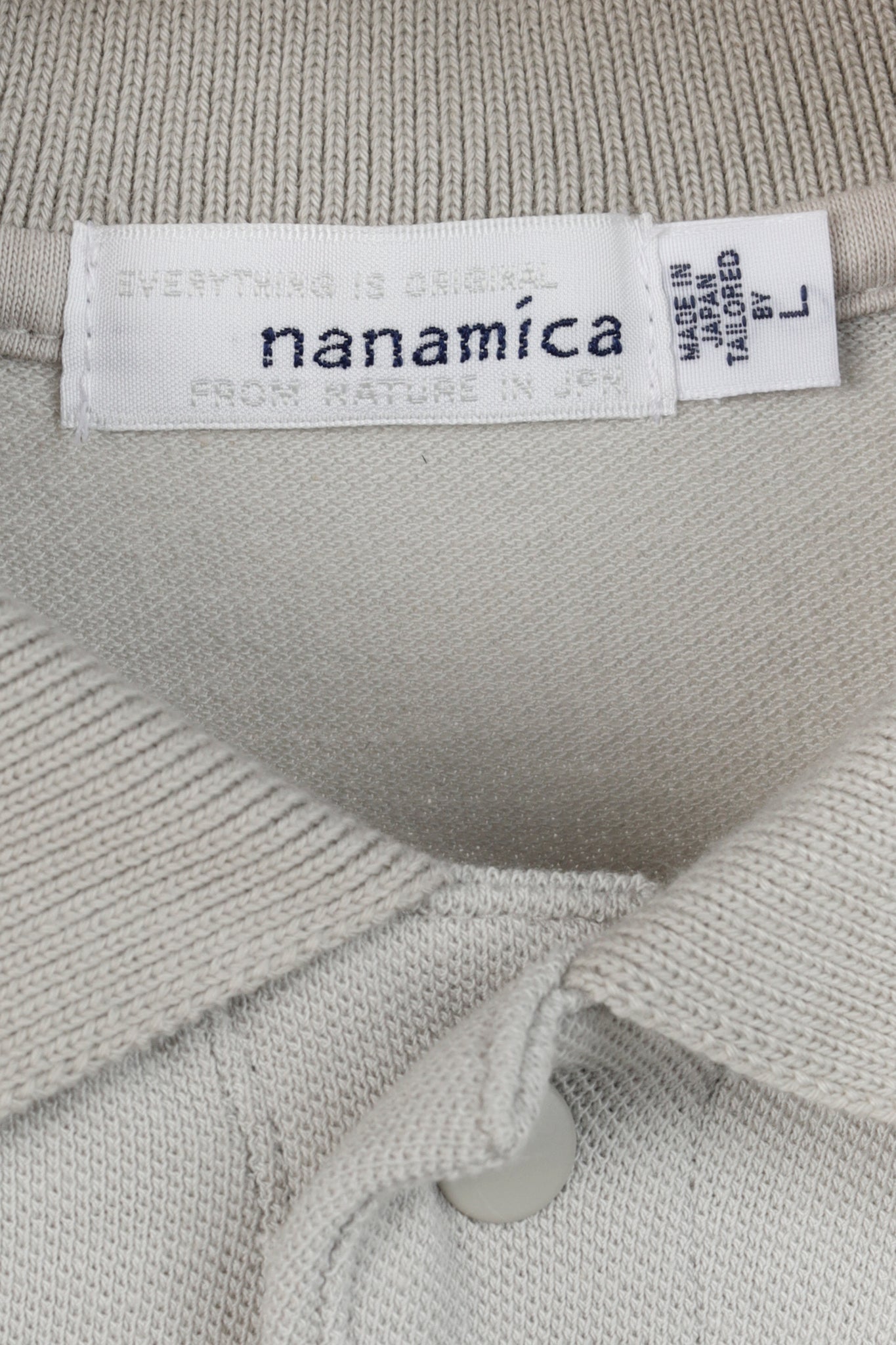 Nanamica SS/24 Light Gray S/S Polo Shirt