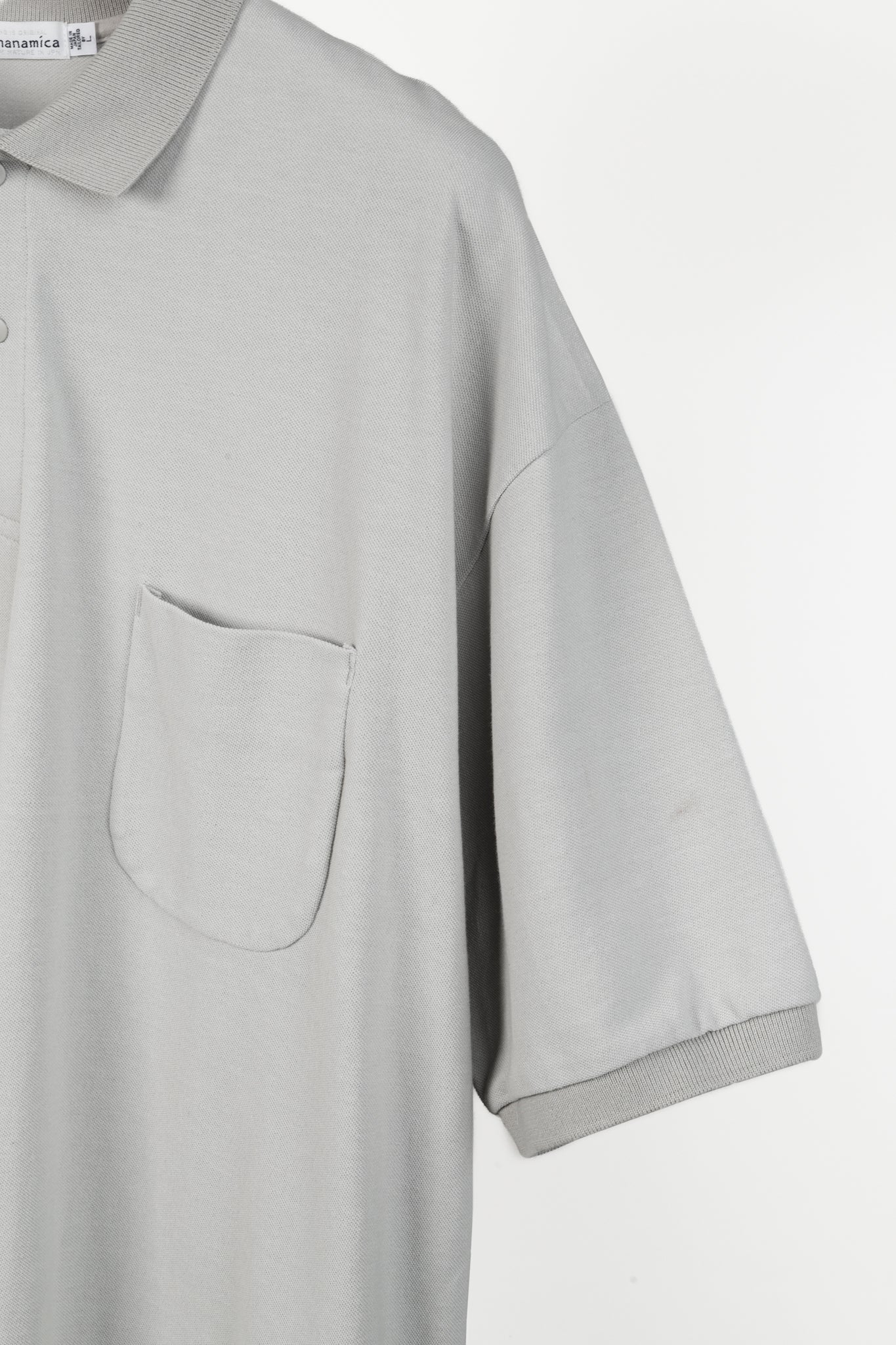 Nanamica SS/24 Light Gray S/S Polo Shirt