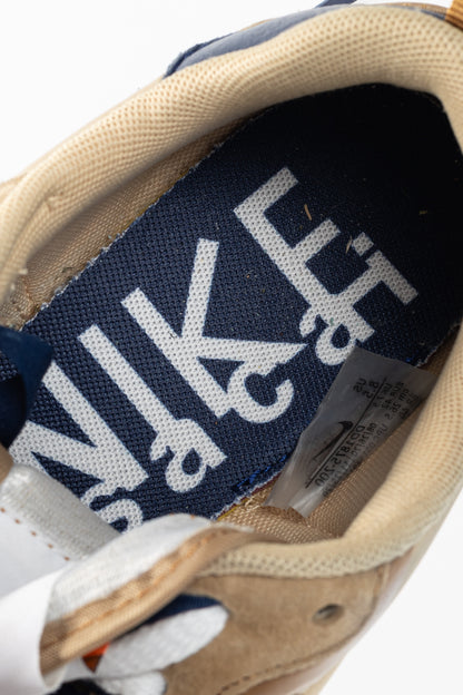 Nike x Sacai VaporWaffle Sesame, Blue-Void, & White Low-Top Sneakers