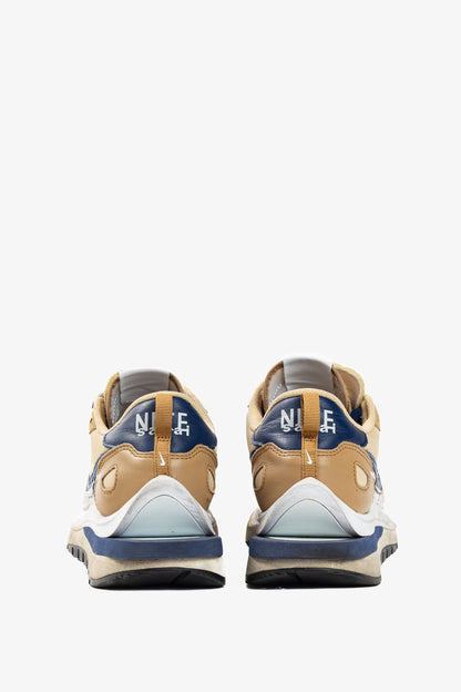 Nike x Sacai VaporWaffle Sesame, Blue-Void, & White Low-Top Sneakers