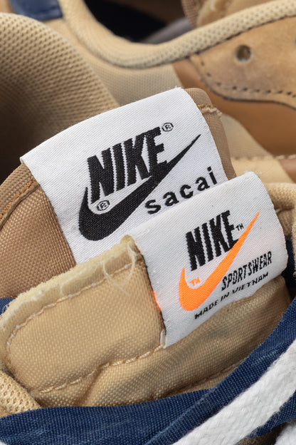Nike x Sacai VaporWaffle Sesame, Blue-Void, & White Low-Top Sneakers