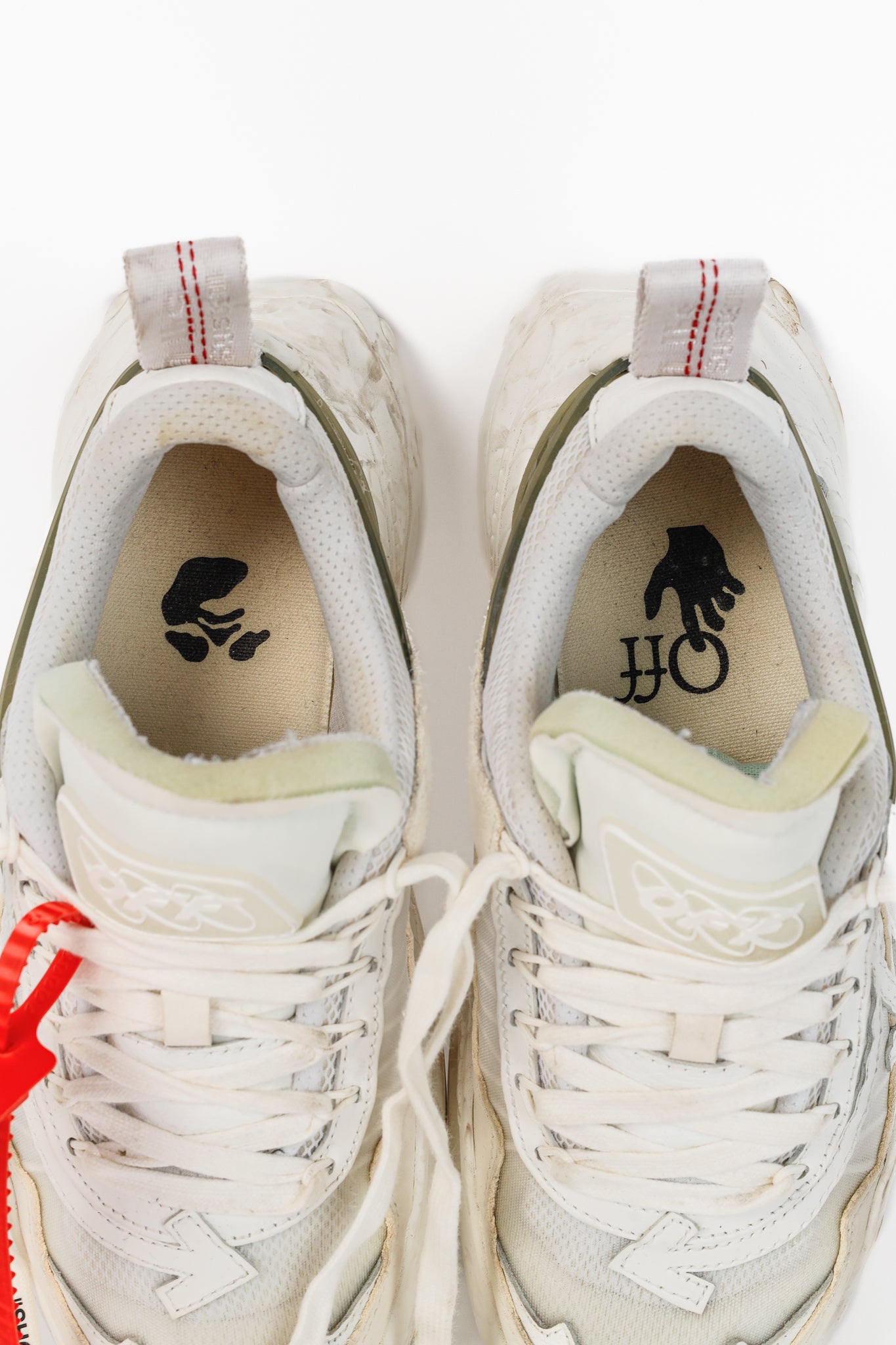 Off-White Odsy-1000 'White Light Grey' Platform Sneakers
