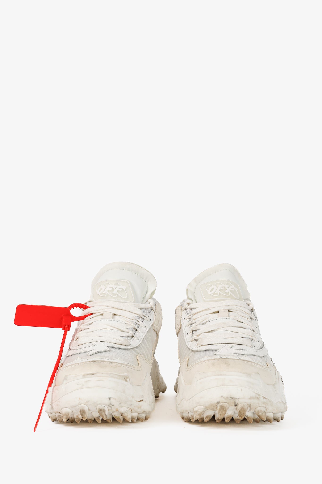 Off-White Odsy-1000 'White Light Grey' Platform Sneakers