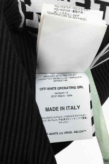 Off-White AW/18 Black Logo-Waistband Ribbed Leggings