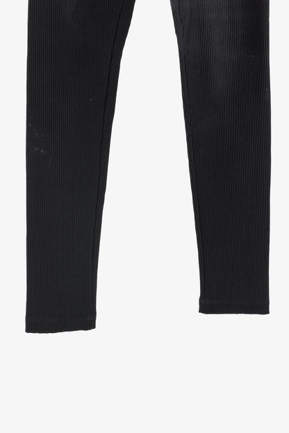 Off-White AW/18 Black Logo-Waistband Ribbed Leggings