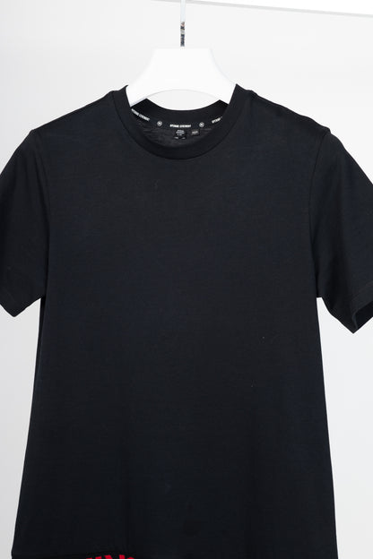 Opening Ceremony Black Cotton Flared-Hem Logo T-Shirt Dress