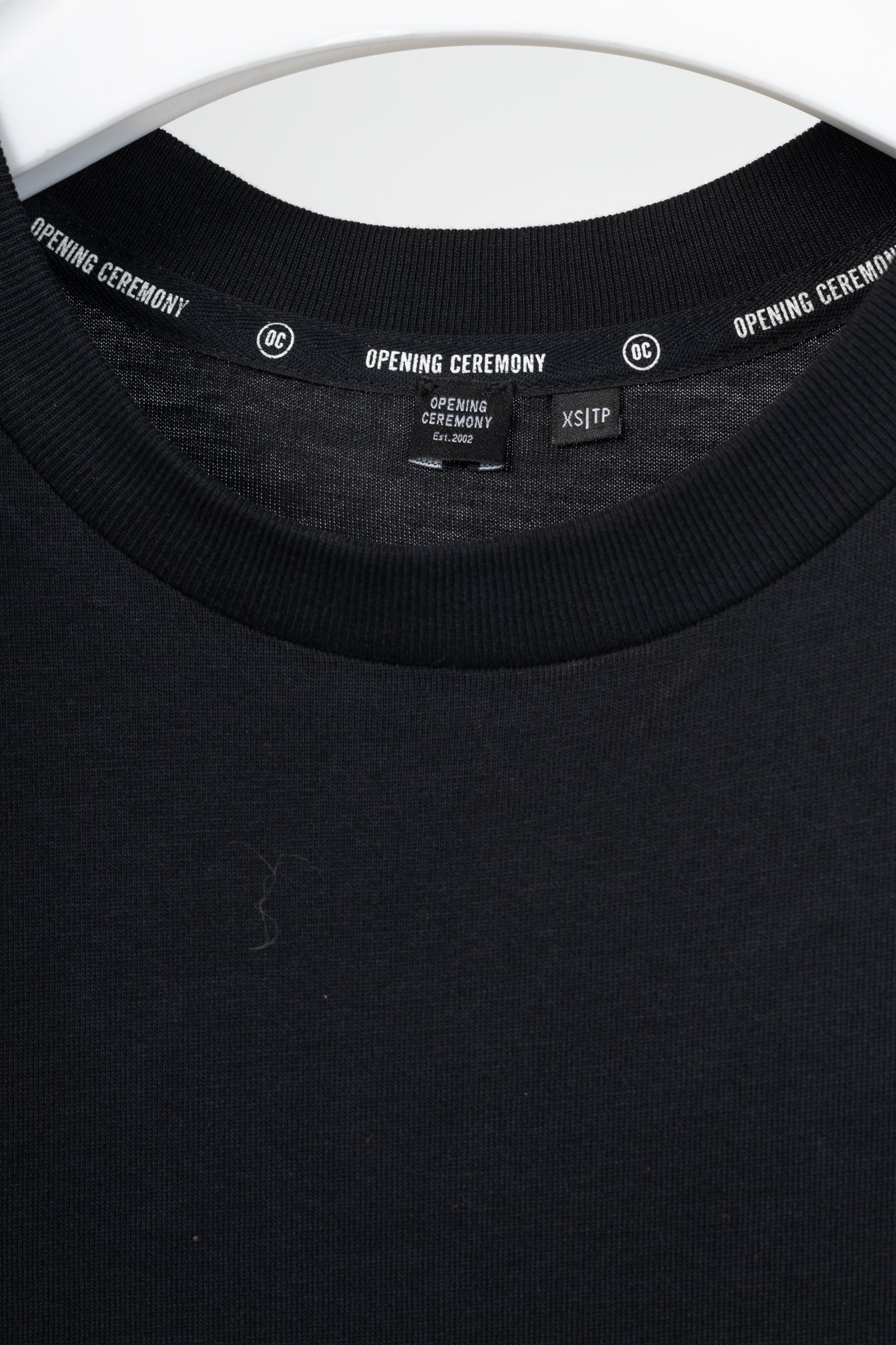 Opening Ceremony Black Cotton Flared-Hem Logo T-Shirt Dress