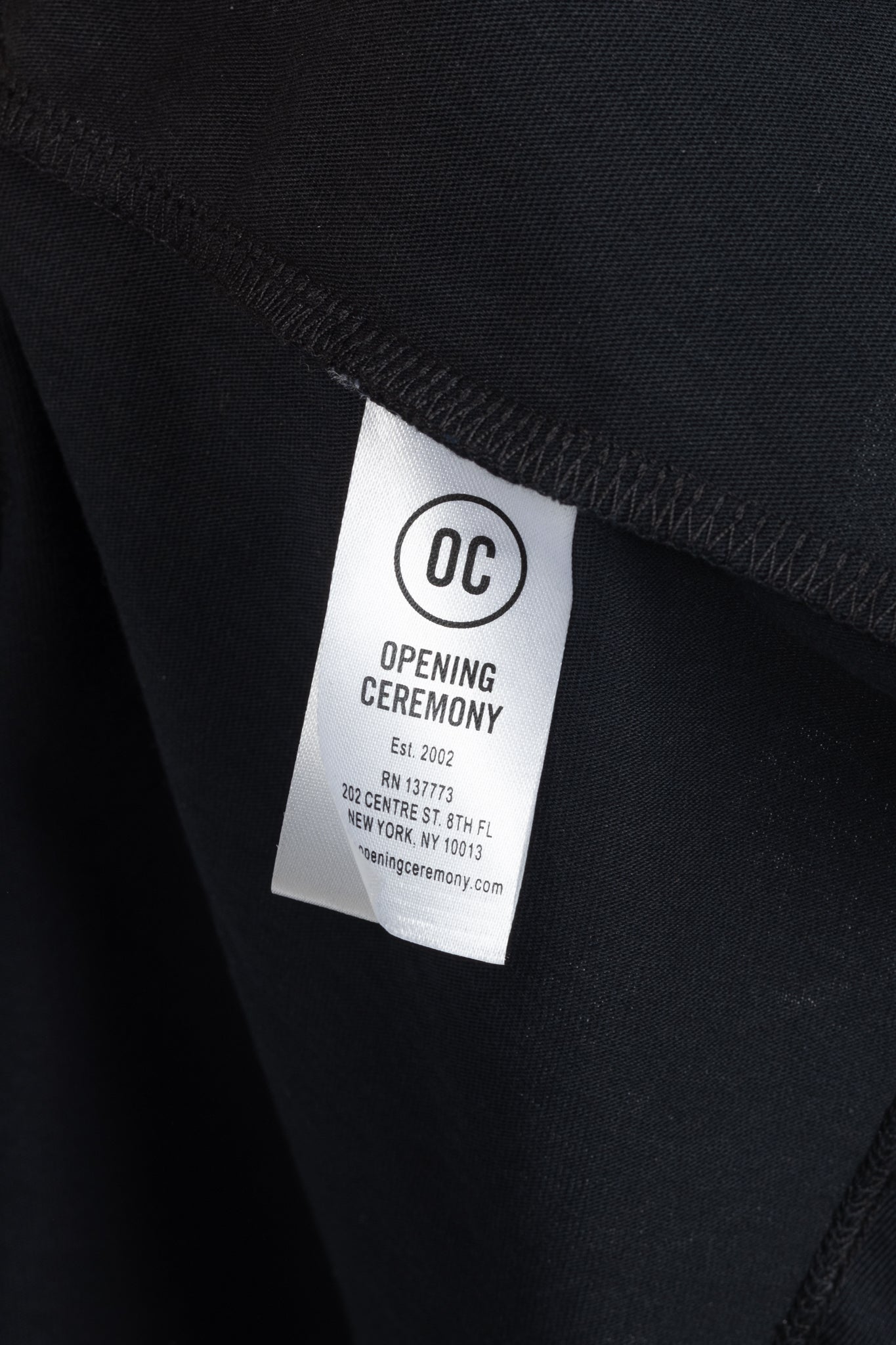 Opening Ceremony Black Cotton Flared-Hem Logo T-Shirt Dress