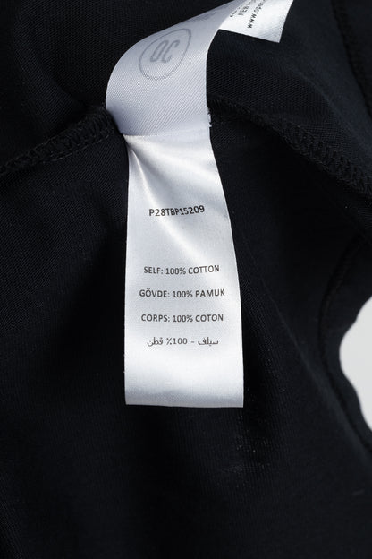 Opening Ceremony Black Cotton Flared-Hem Logo T-Shirt Dress