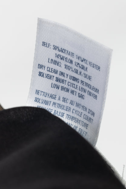 Oscar de la Renta PF14 Blue Beaded Soutache Embroidery Pencil Skirt