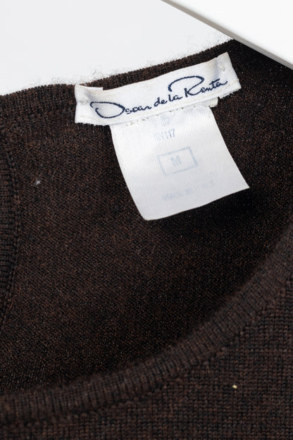 Oscar de la Renta AW/07 Brown Cashmere-Knit Tank