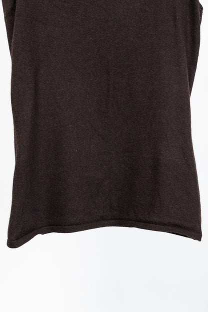 Oscar de la Renta AW/07 Brown Cashmere-Knit Tank