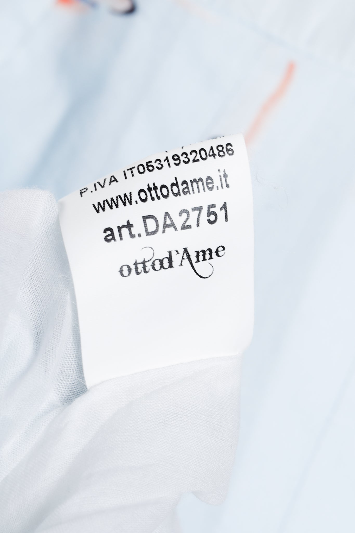 Ottod’Ame Swimmers Blue Sleeveless Poplin Shirtdress