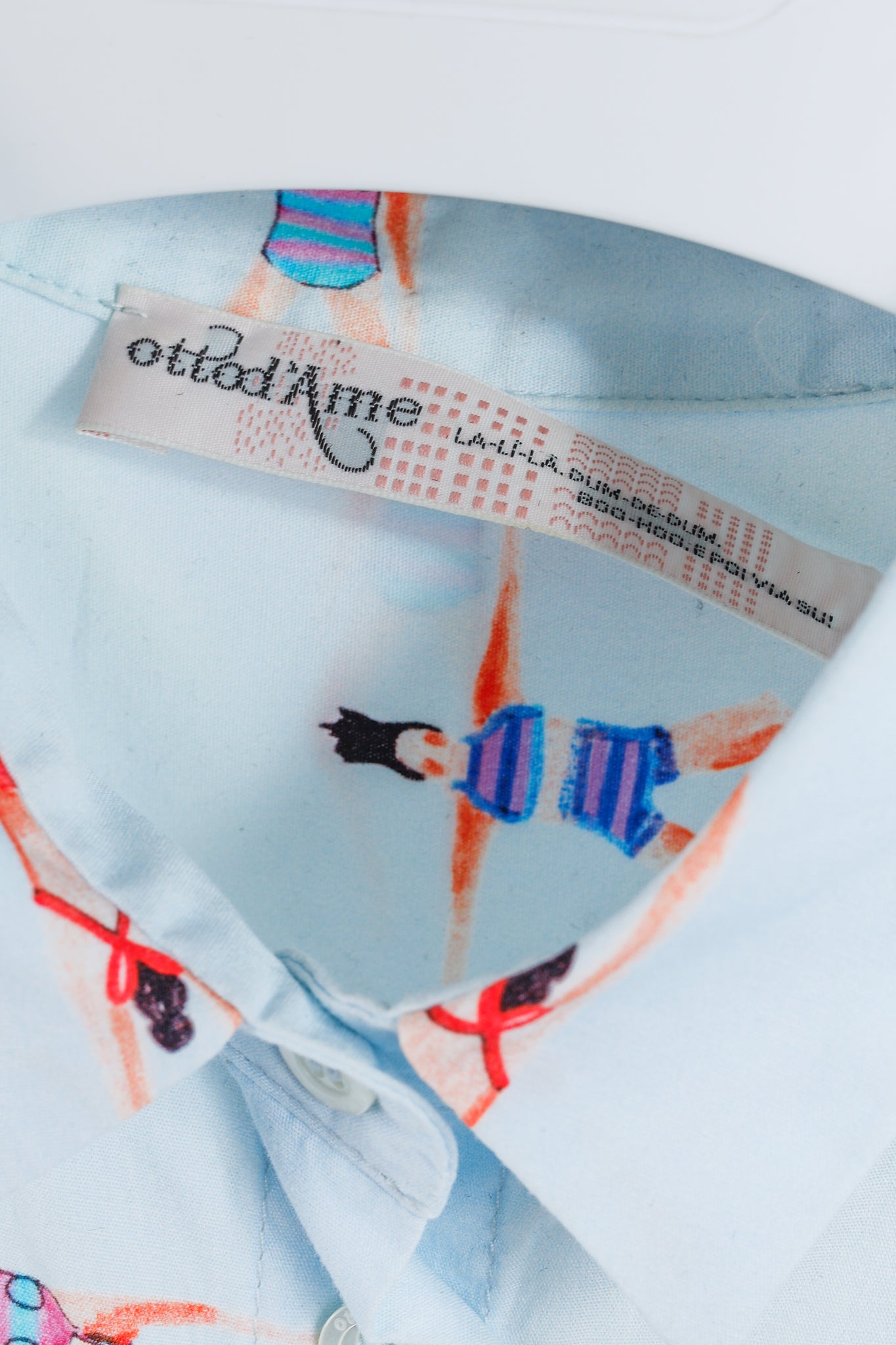 Ottod’Ame Swimmers Blue Sleeveless Poplin Shirtdress