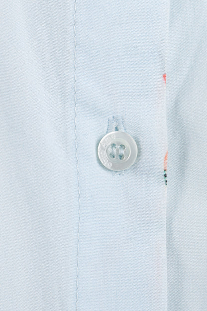 Ottod’Ame Swimmers Blue Sleeveless Poplin Shirtdress