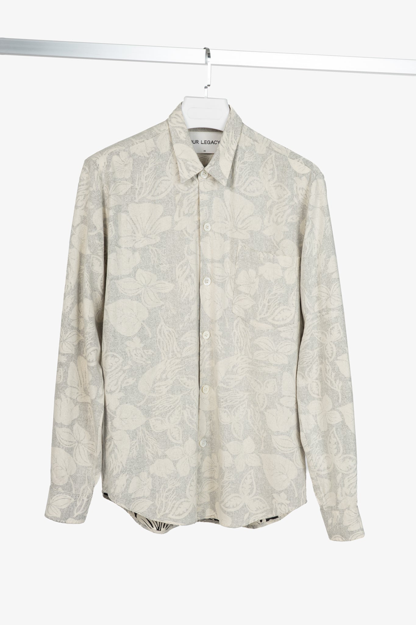 Our Legacy SS15 Six Reversed Fireflowers Silk Buttoned Shirt