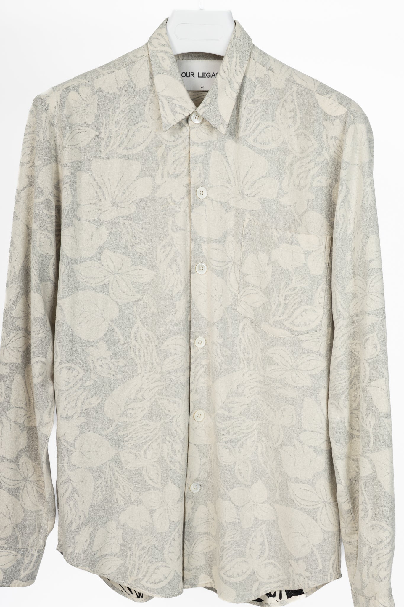 Our Legacy SS15 Six Reversed Fireflowers Silk Buttoned Shirt