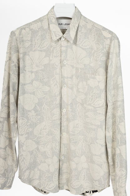 Our Legacy SS15 Six Reversed Fireflowers Silk Buttoned Shirt