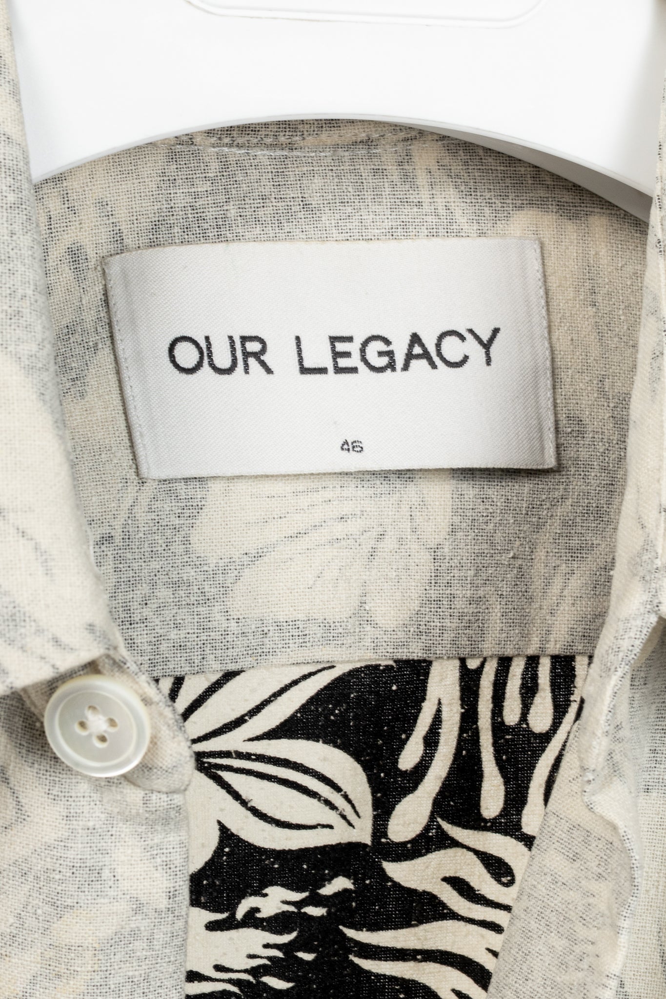 Our Legacy SS15 Six Reversed Fireflowers Silk Buttoned Shirt