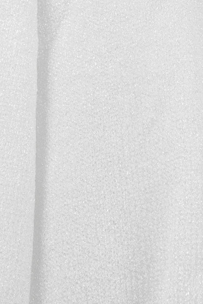 Our Legacy White Transparent Bubble Knit V-Neck Raglan Sweater