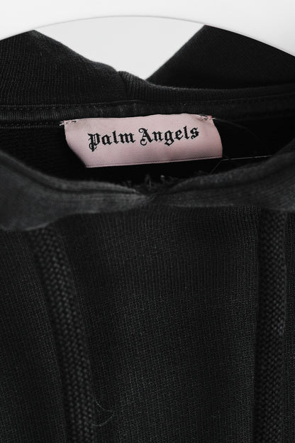 Palm Angels Summer 2019 Black Cropped Logo Print Hoodie