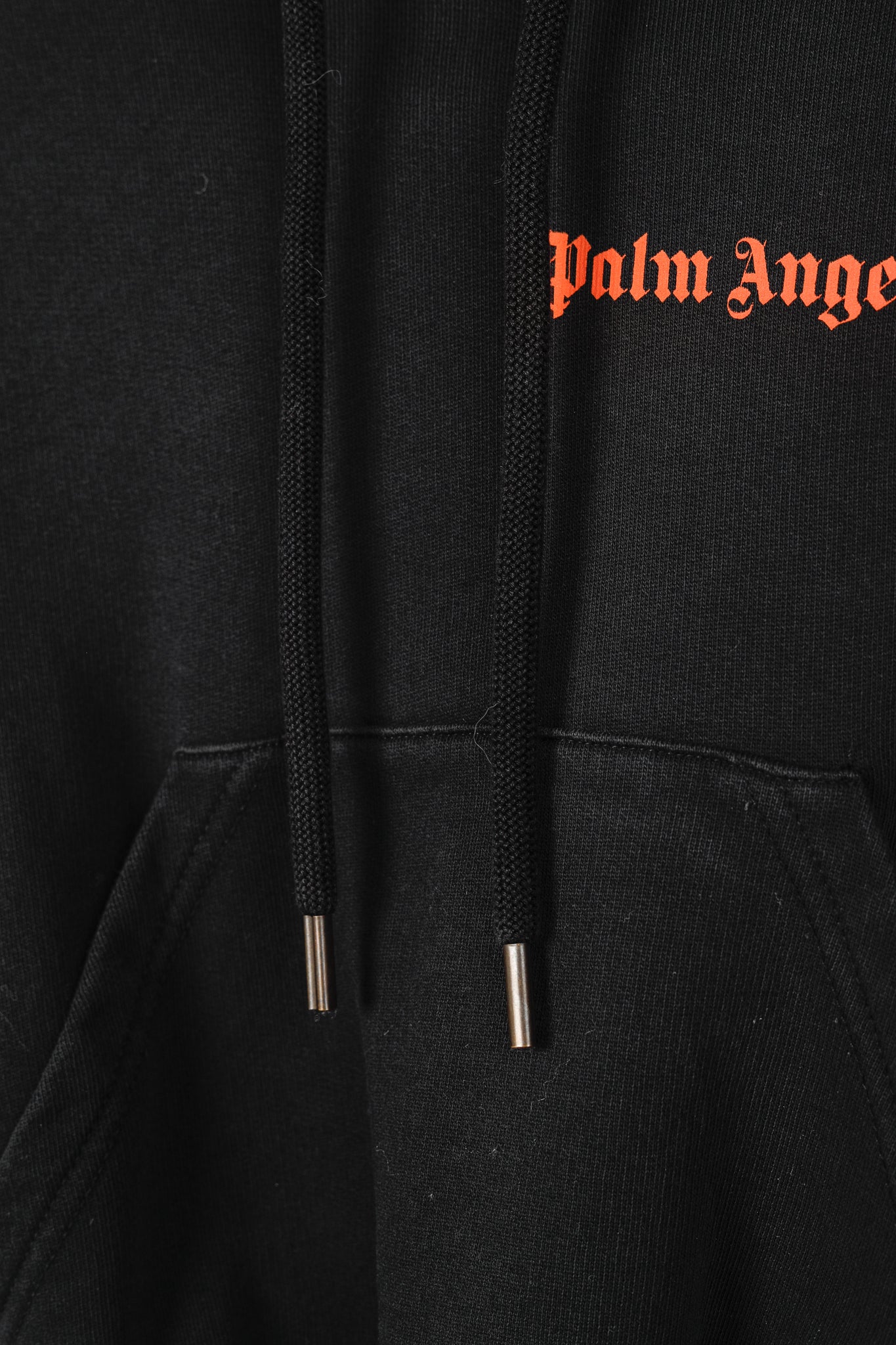 Palm Angels Summer 2019 Black Cropped Logo Print Hoodie