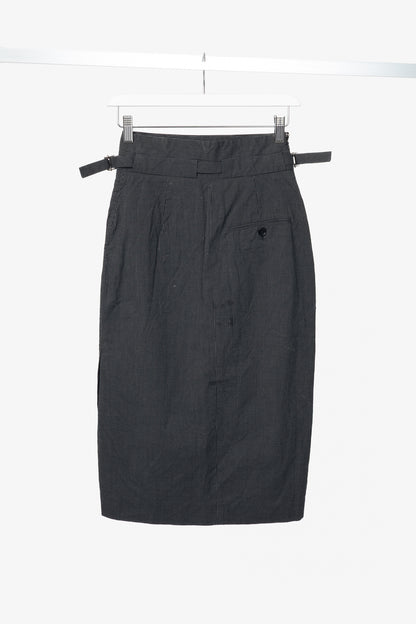 Paul Smith Black Label Charcoal Pinstripe Pencil Skirt