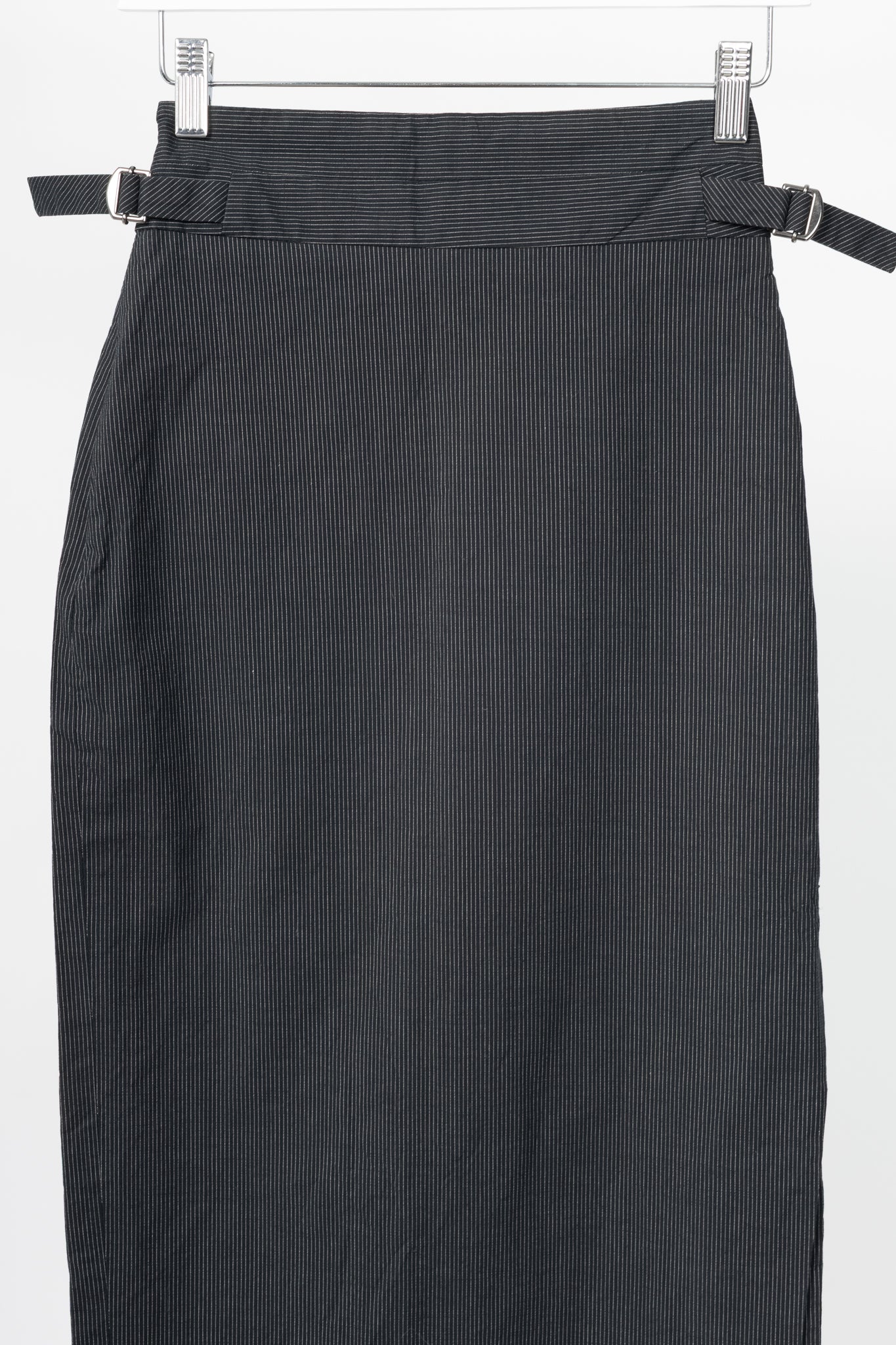 Paul Smith Black Label Charcoal Pinstripe Pencil Skirt
