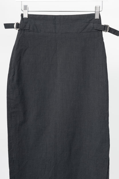Paul Smith Black Label Charcoal Pinstripe Pencil Skirt