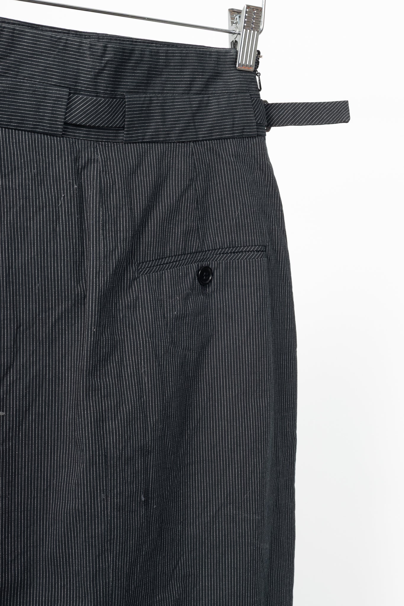 Paul Smith Black Label Charcoal Pinstripe Pencil Skirt