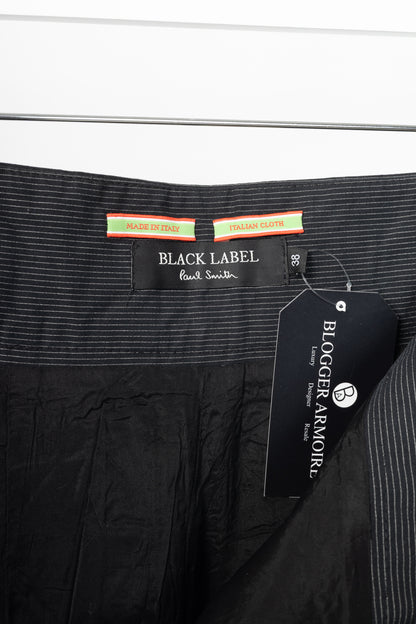 Paul Smith Black Label Charcoal Pinstripe Pencil Skirt