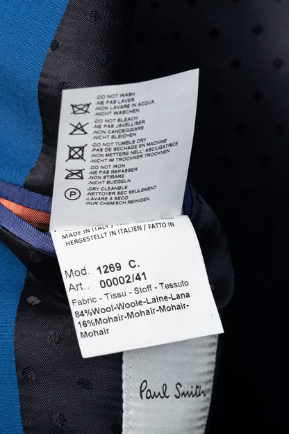Paul Smith Cobalt-Blue Wool & Mohair Single-Breasted Blazer