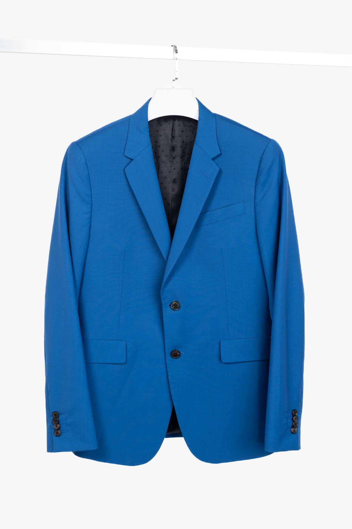 Paul Smith Cobalt-Blue Wool & Mohair Single-Breasted Blazer