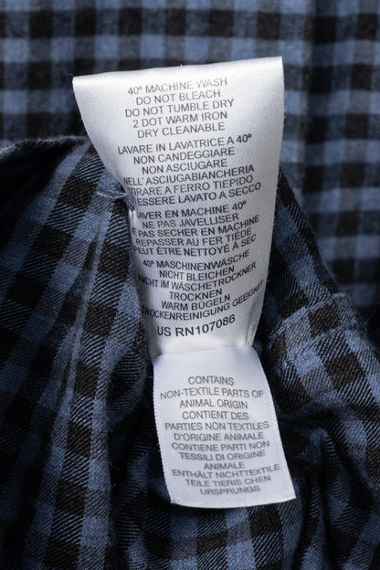 Paul by Paul Smith Blue Plaid Cotton-Flannel Buttoned Shirt