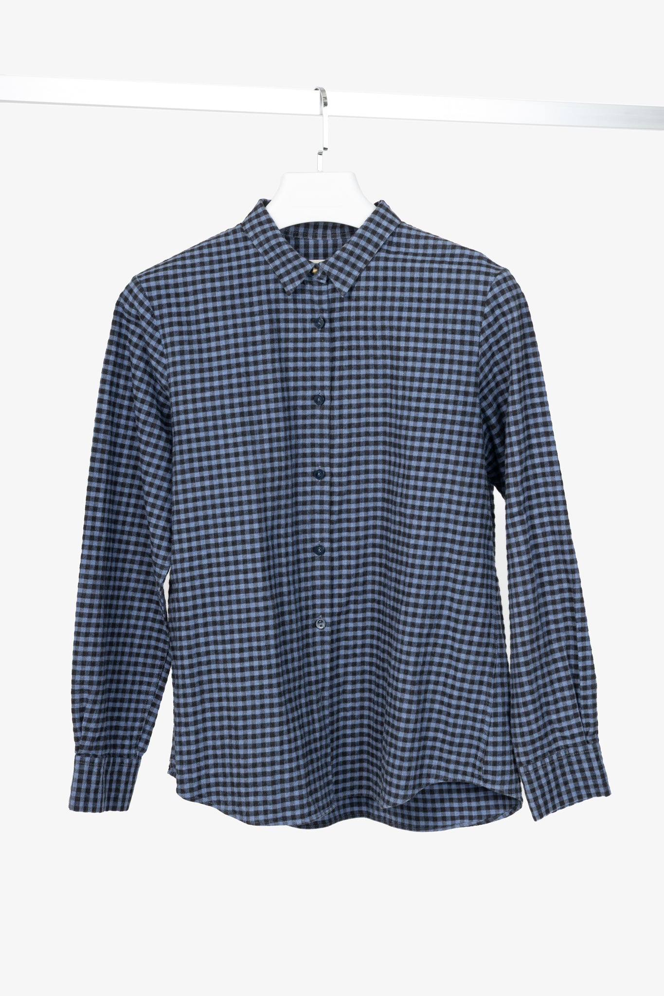 Paul by Paul Smith Blue Plaid Cotton-Flannel Buttoned Shirt
