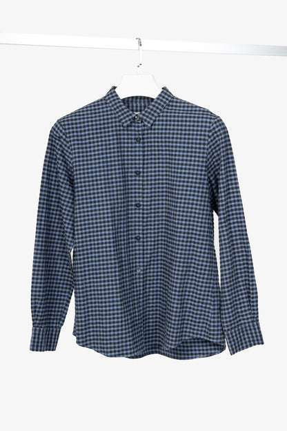 Paul by Paul Smith Blue Plaid Cotton-Flannel Buttoned Shirt