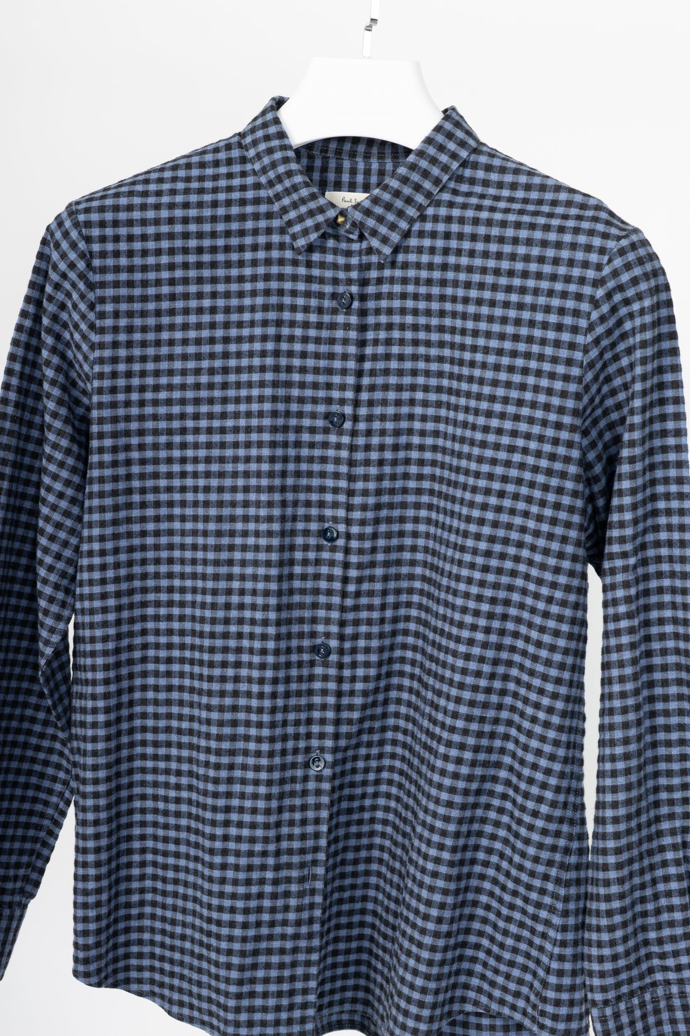 Paul by Paul Smith Blue Plaid Cotton-Flannel Buttoned Shirt