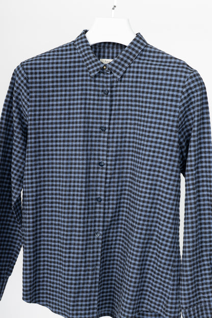 Paul by Paul Smith Blue Plaid Cotton-Flannel Buttoned Shirt