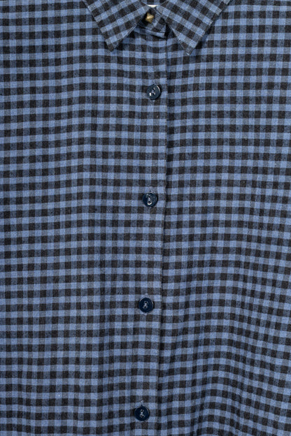 Paul by Paul Smith Blue Plaid Cotton-Flannel Buttoned Shirt