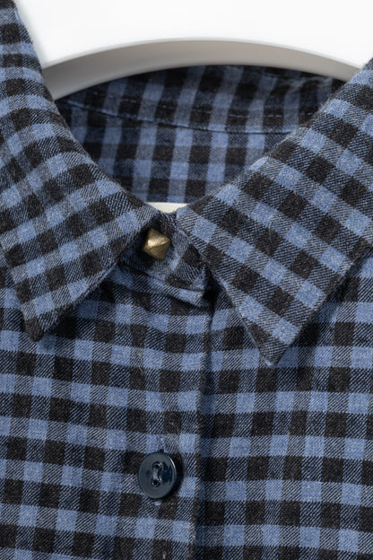 Paul by Paul Smith Blue Plaid Cotton-Flannel Buttoned Shirt