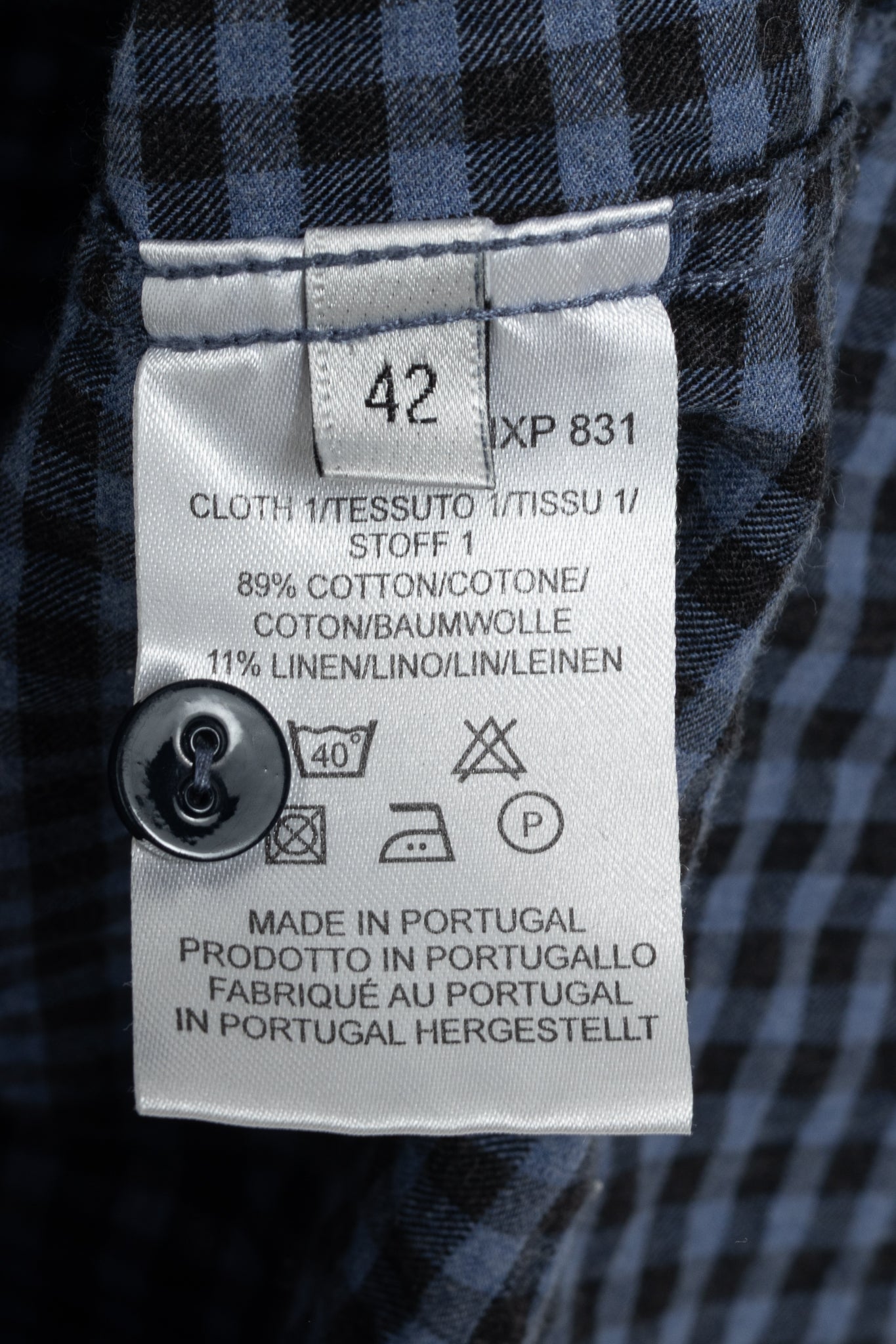 Paul by Paul Smith Blue Plaid Cotton-Flannel Buttoned Shirt