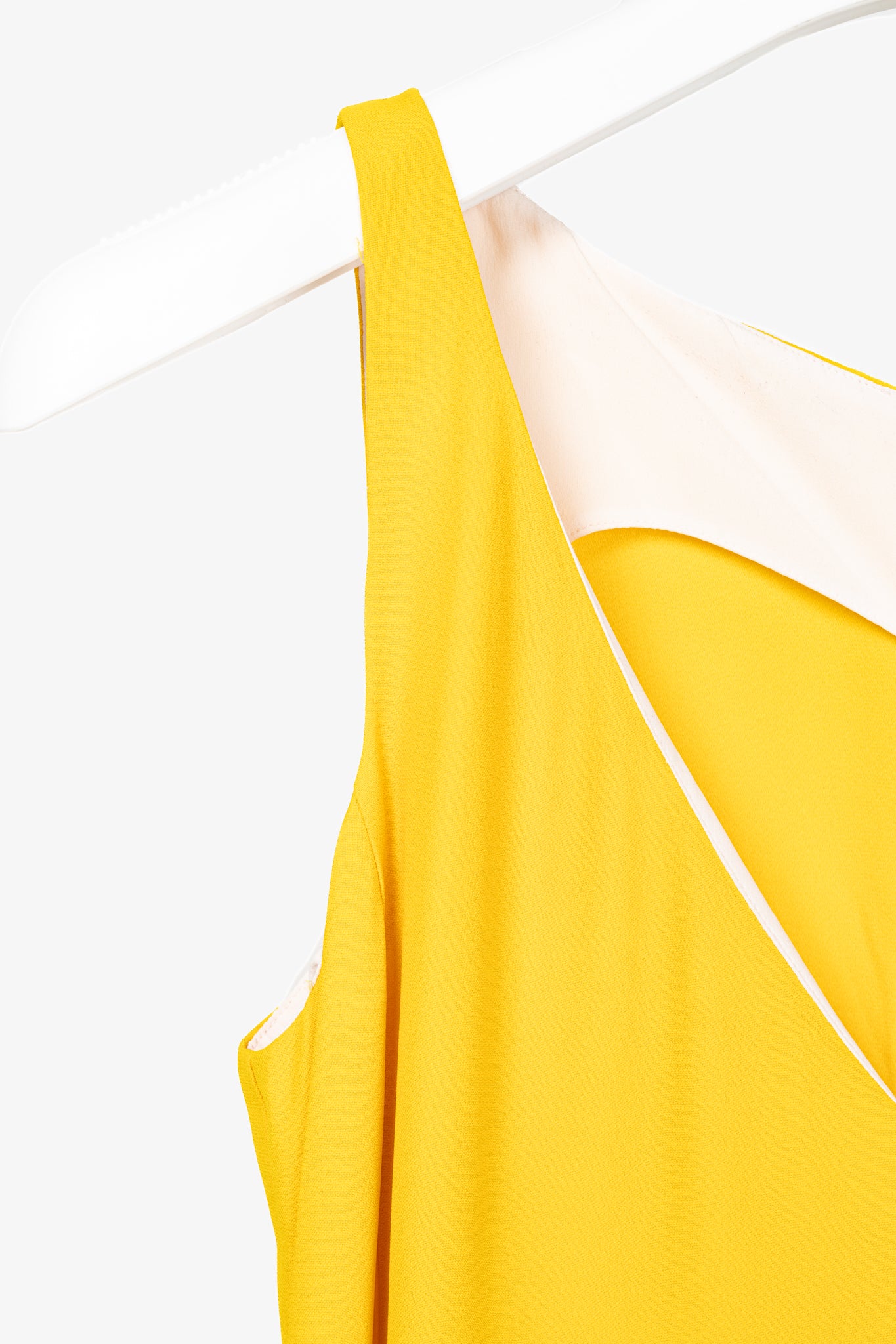 Paul Smith Yellow Crepe Sleeveless Maxi Dress