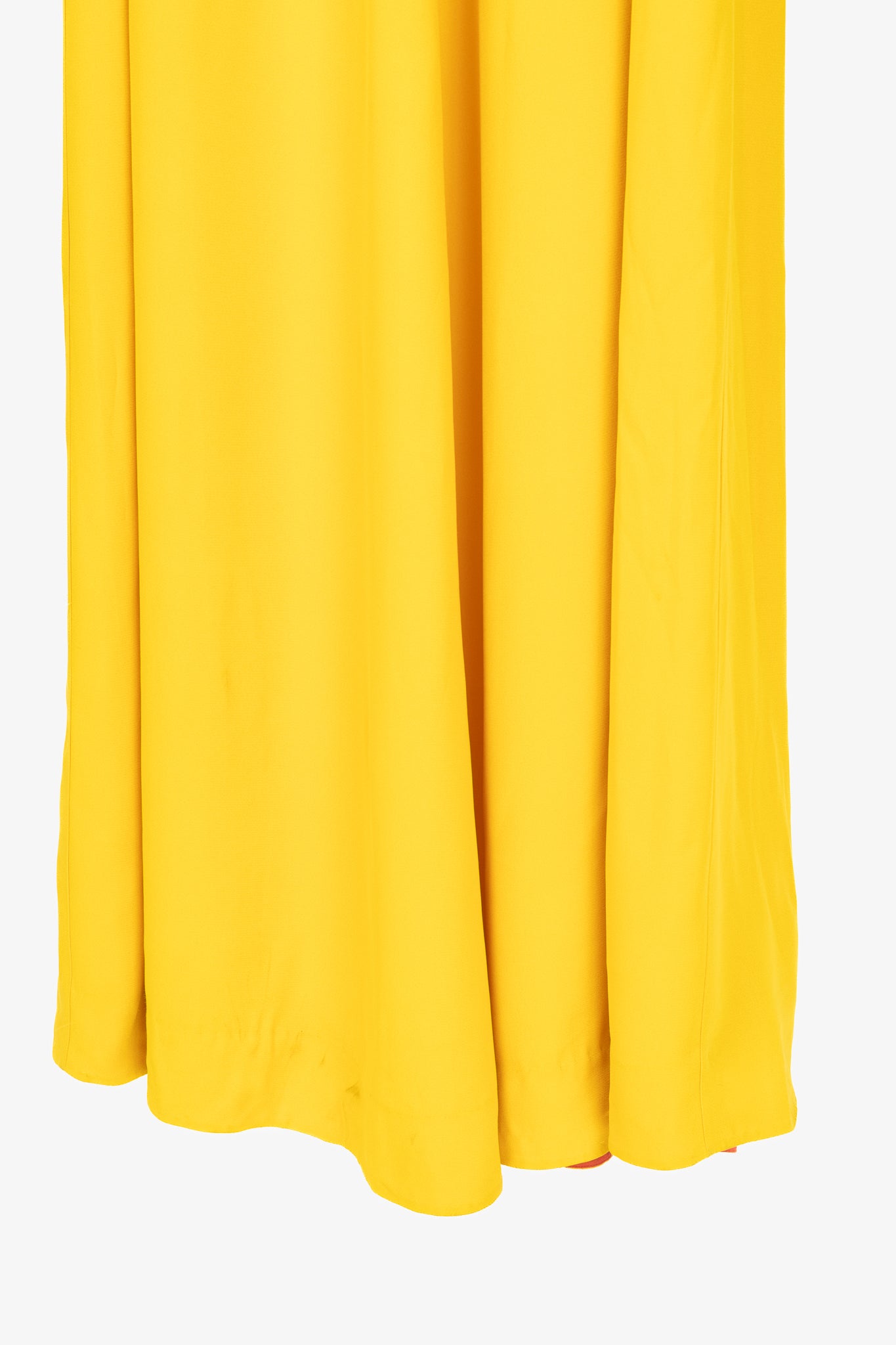 Paul Smith Yellow Crepe Sleeveless Maxi Dress