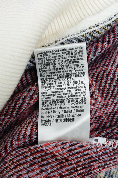 Paul & Joe SS/18 Blue Vegas-Print Cotton Short-Sleeve Sweater