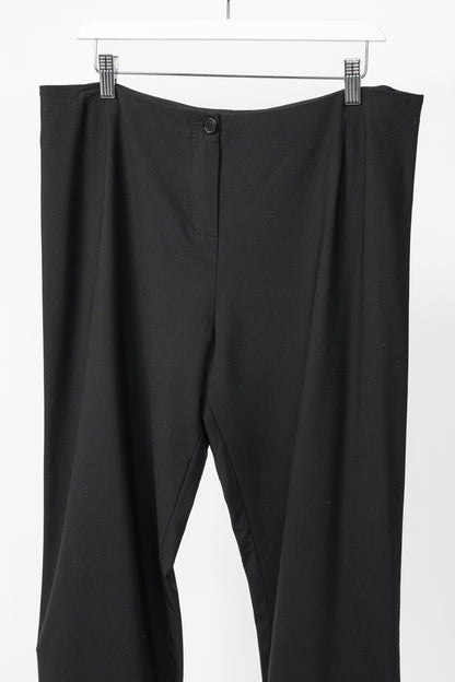 Peter O. Mahler Black Stretch Crepe Capris