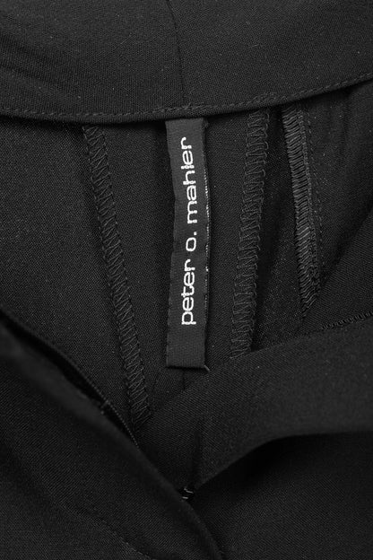 Peter O. Mahler Black Stretch Crepe Capris