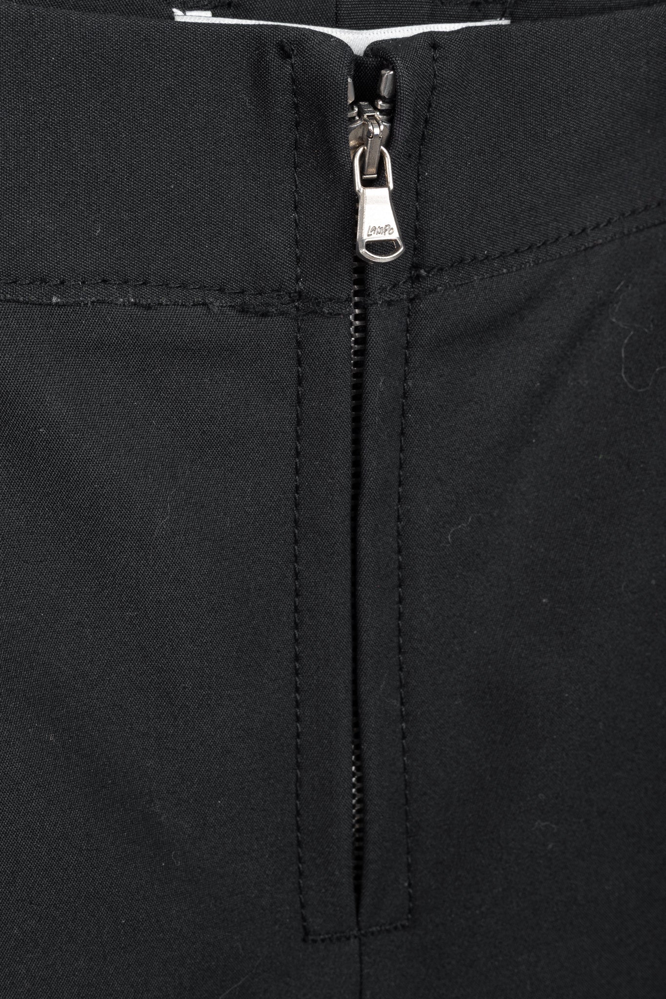 3.1 Phillip Lim PF13 Wader Charcoal Cotton Leather-Trim Skinny Pants