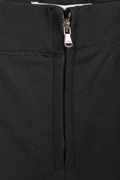 3.1 Phillip Lim PF13 Wader Charcoal Cotton Leather-Trim Skinny Pants