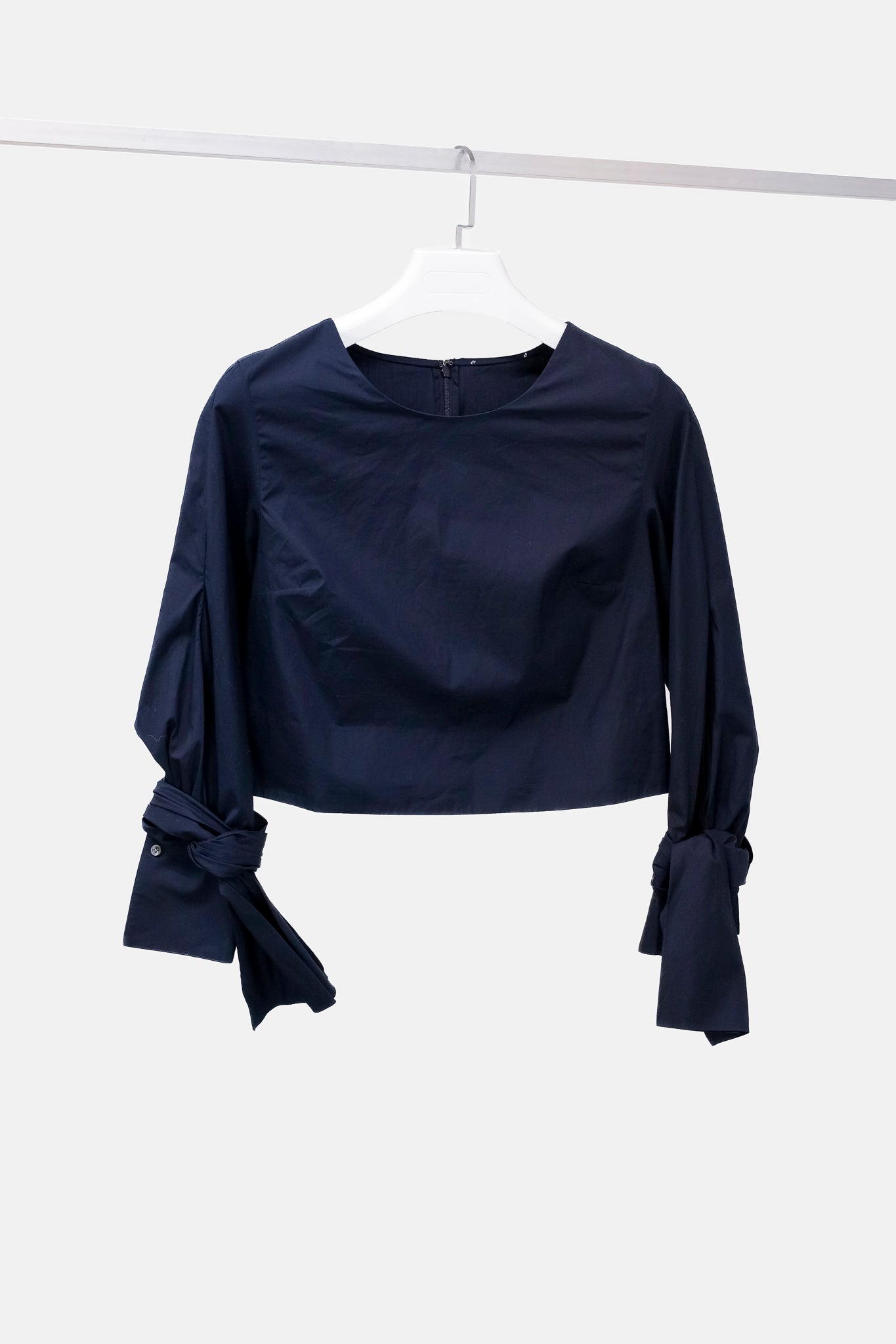 Phillip Lim Navy Blue Cropped Blouse