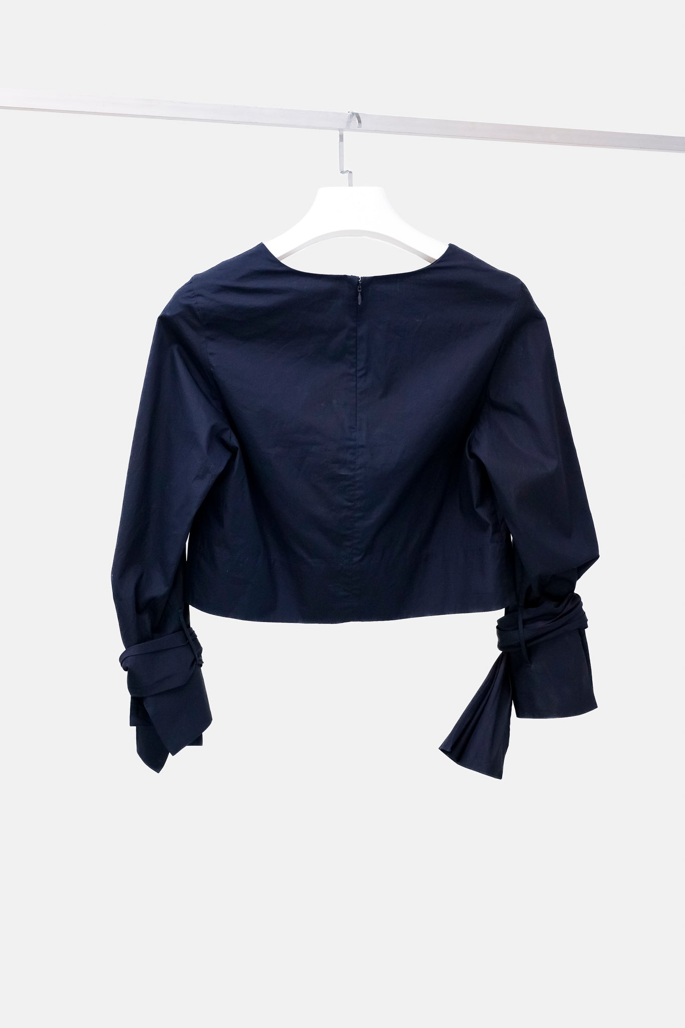 Phillip Lim Navy Blue Cropped Blouse